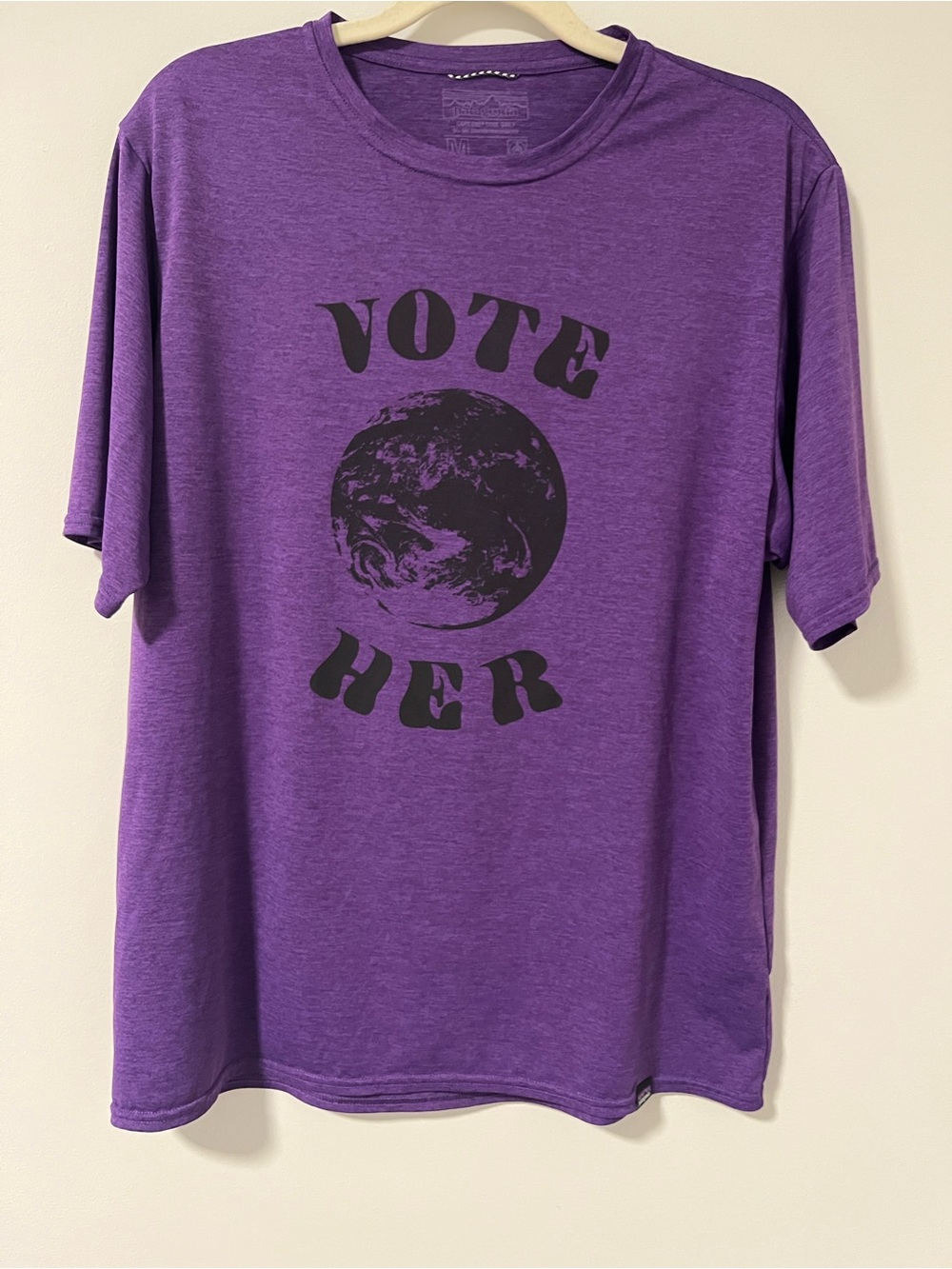 Patagonia Purple Vote Her Planet Graphic Tee NWOT
